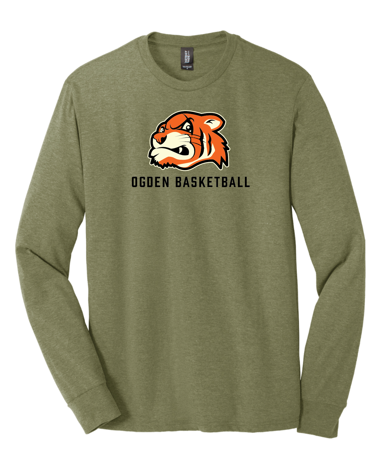 OGDEN BBALL LS ARMY TEE