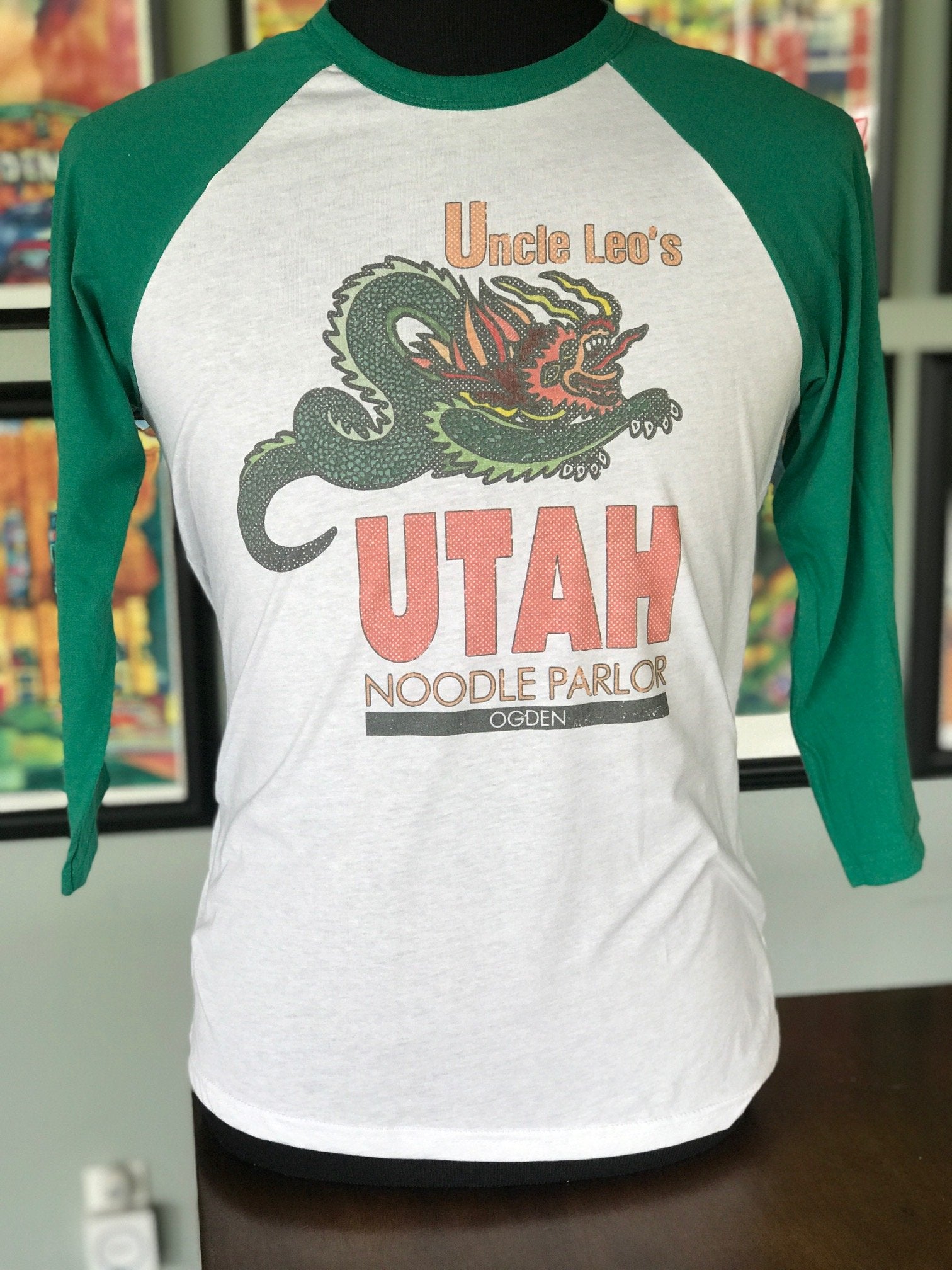 UNCLE LEO'S UTAH NOODLE PARLOR BASEBALL TEE