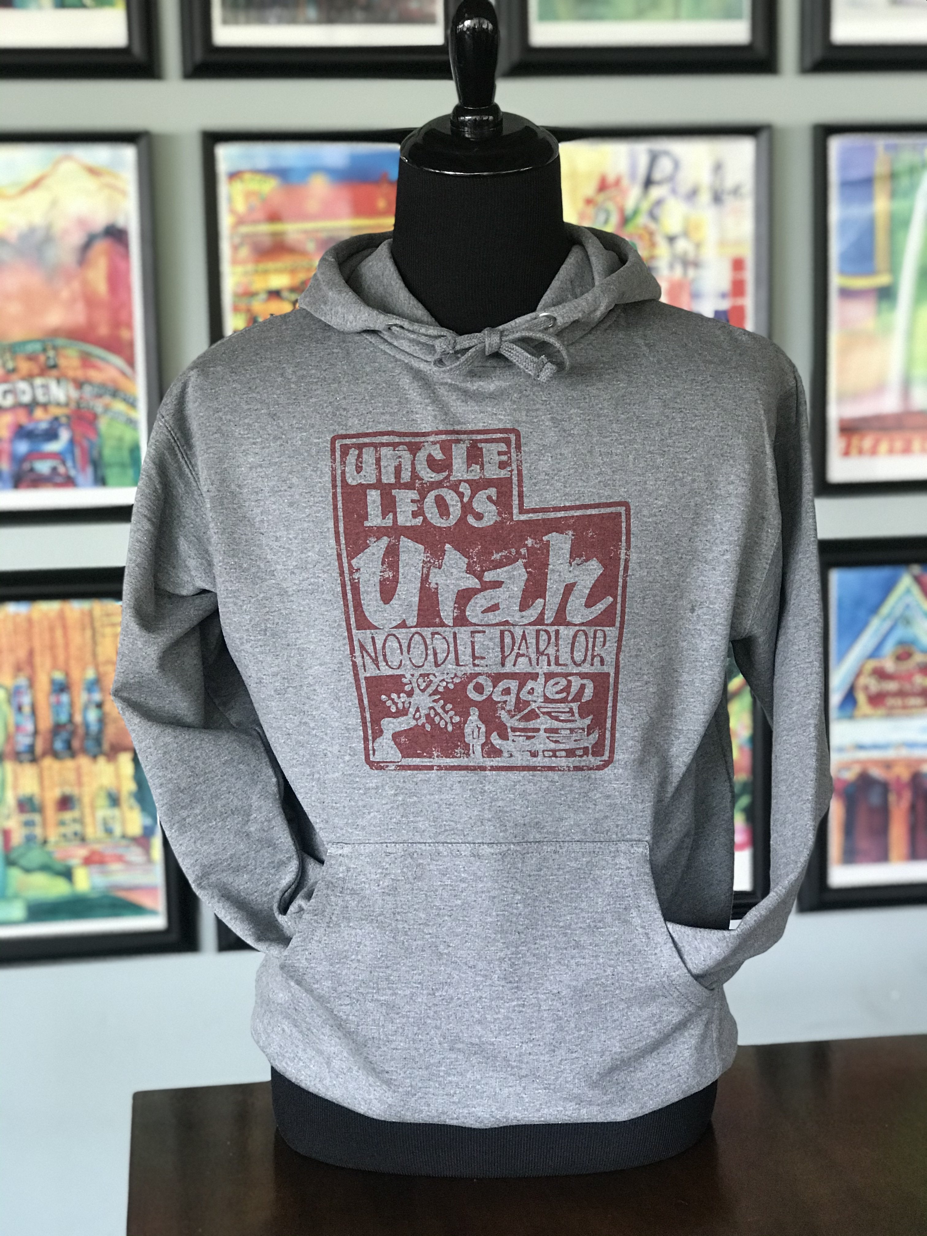 UTAH NOODLE PARLOR RED HOODIE