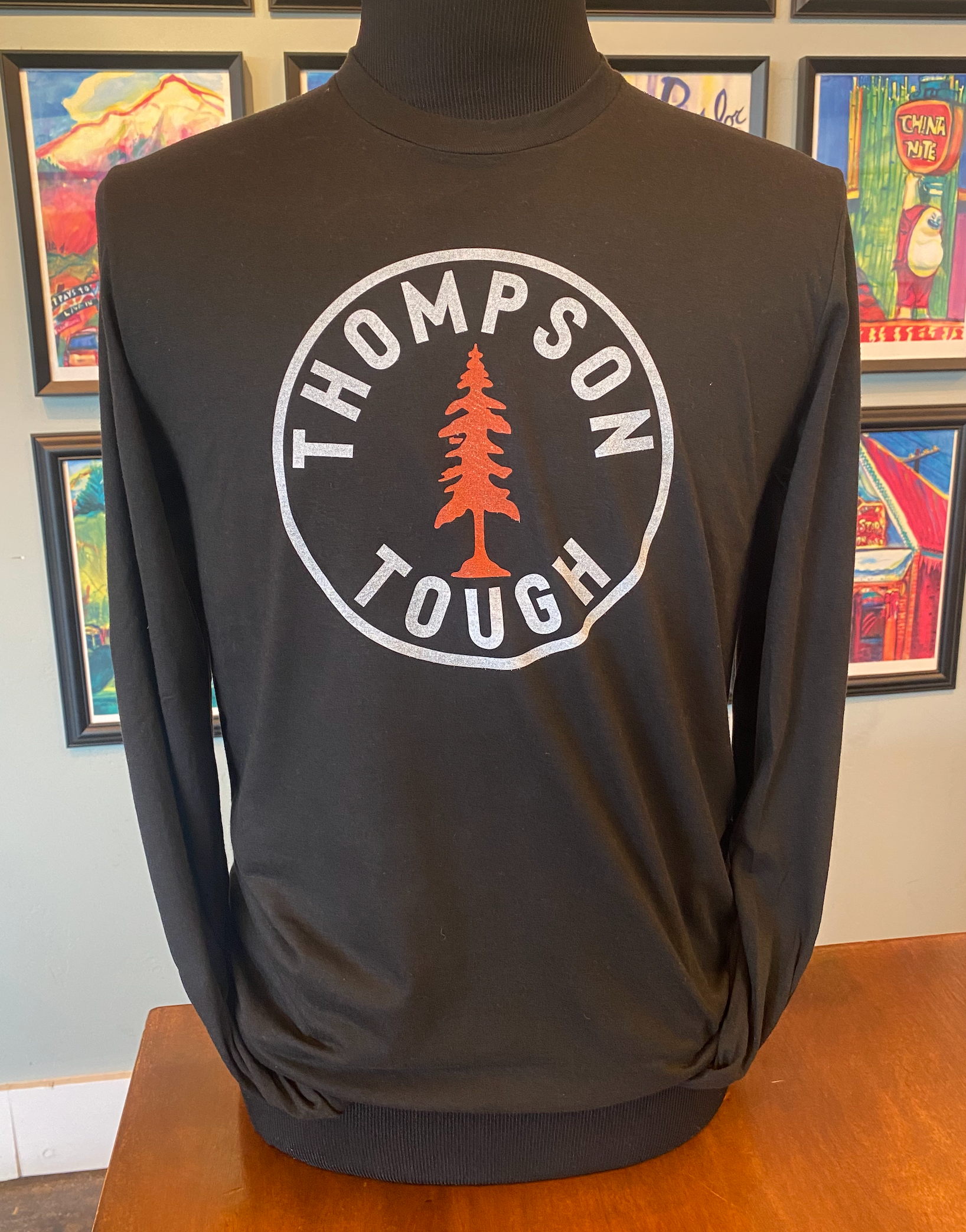 THOMPSON TOUGH "ORANGE PINE" LS TEE