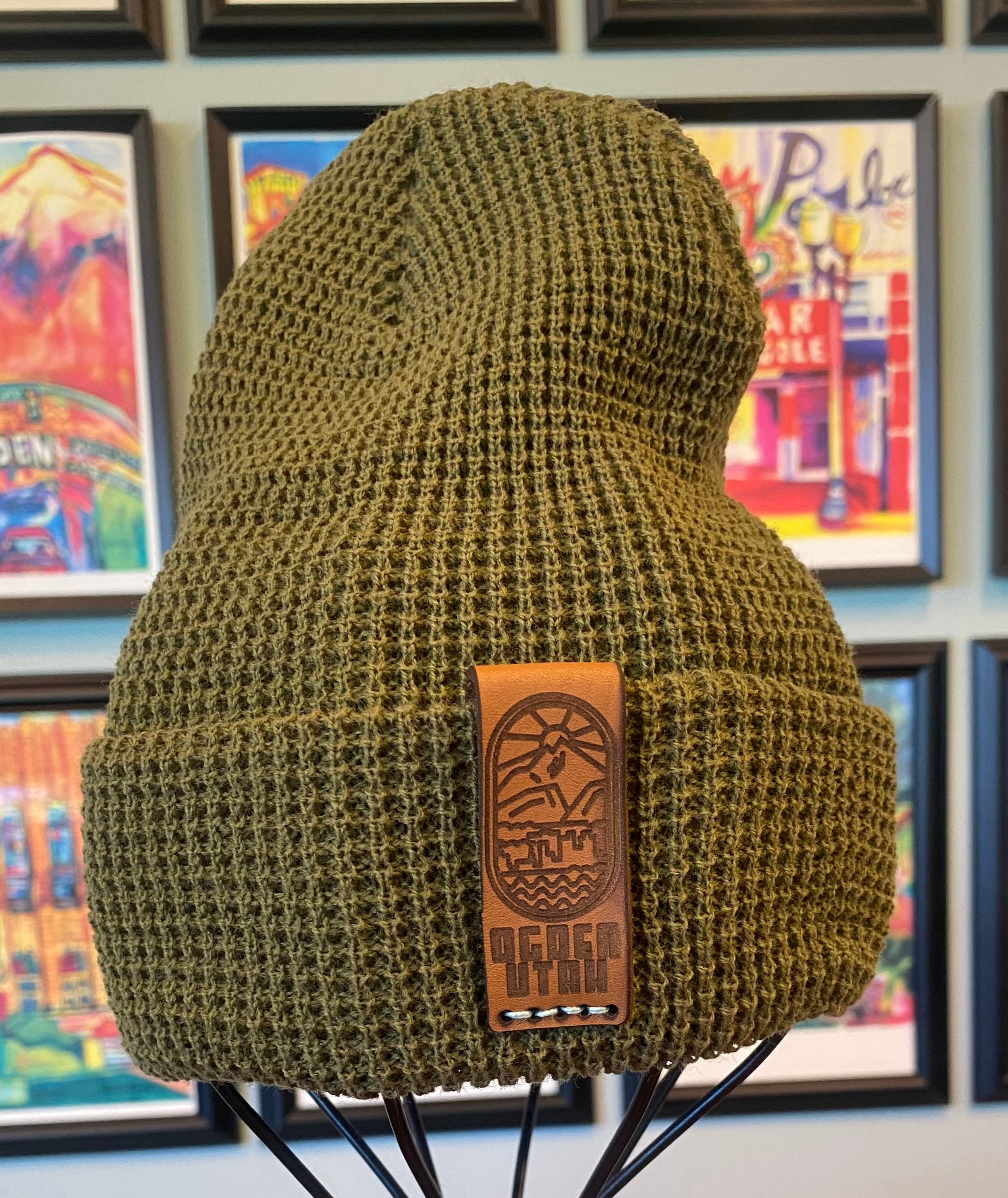 OGDEN PATCH WAFFLE BEANIE