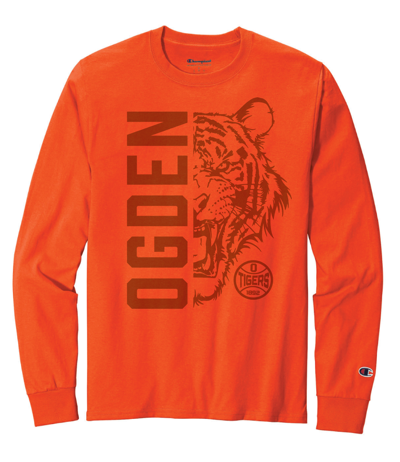 OGDEN BBALL LS TIGER TEE