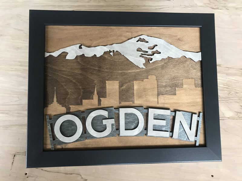 Wooden Ogden Sign